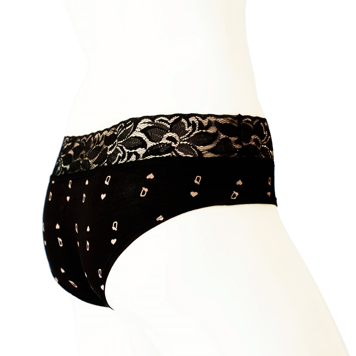 Queen of Hearts Hipster With Lace