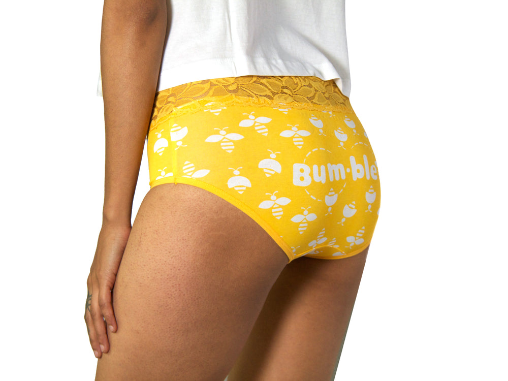 Bumble Bee Hipster With Lace