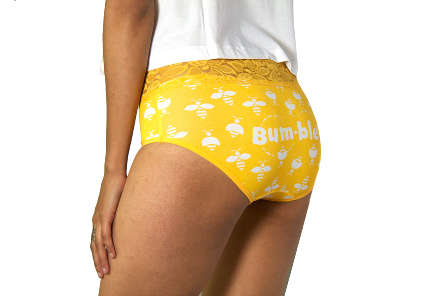 Bumble Bee Hipster With Lace