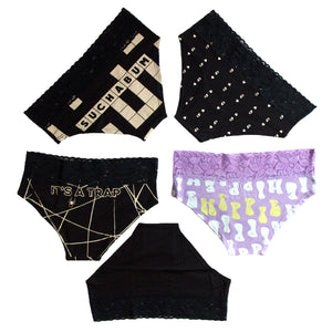 Hipster With Lace Set of Five