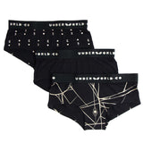 Boyshort Set of Three-Black