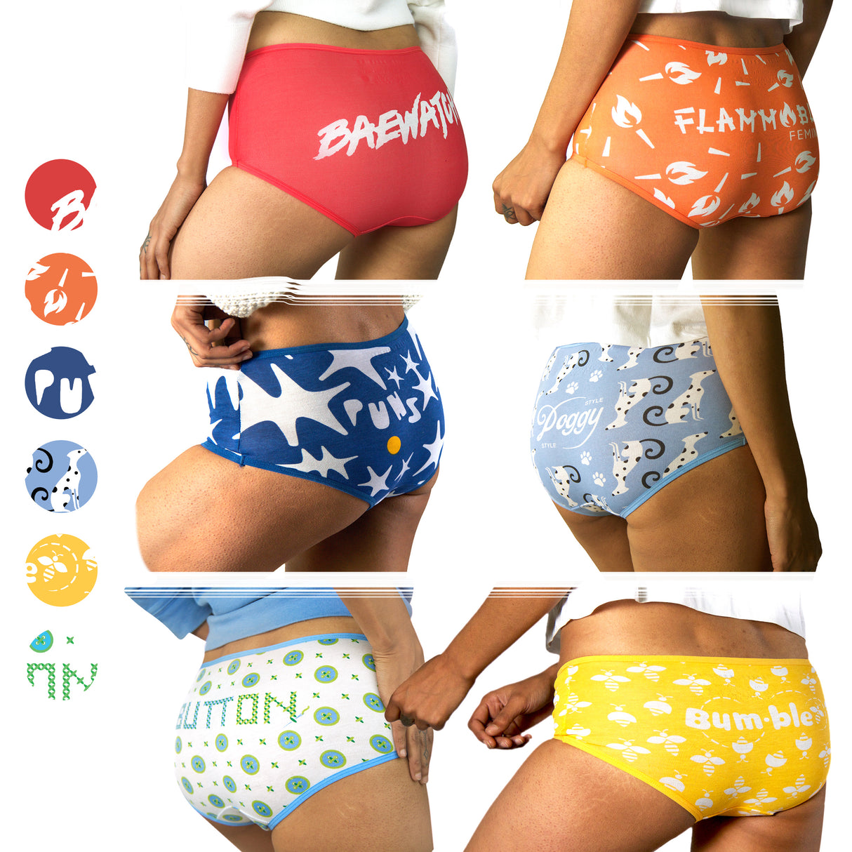 Boyshort Set of 6