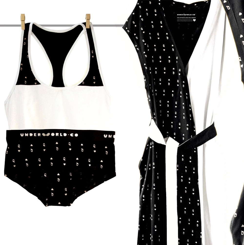 Queen of Hearts Boyshort Set