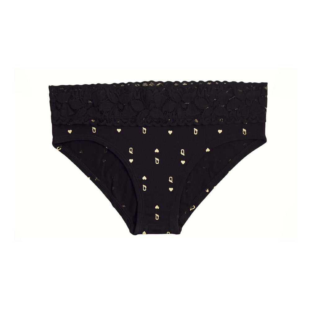 Queen of Hearts Hipster With Lace