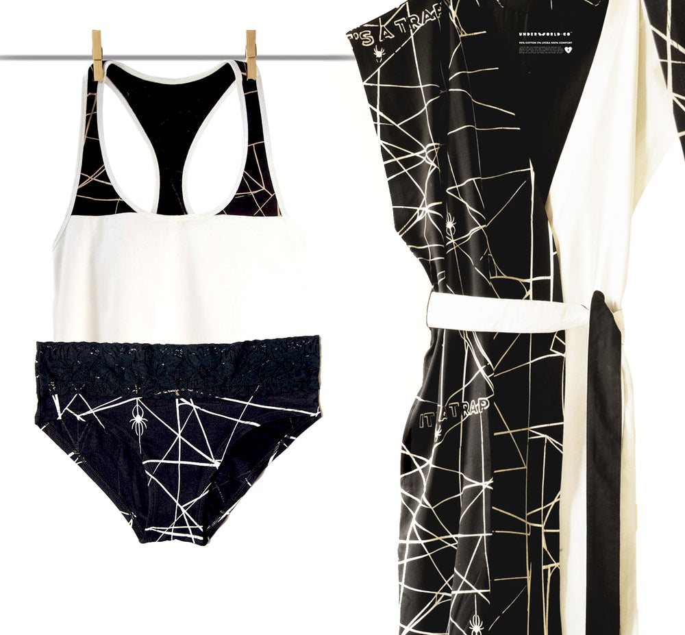 It's A Trap Hipster With Lace Set